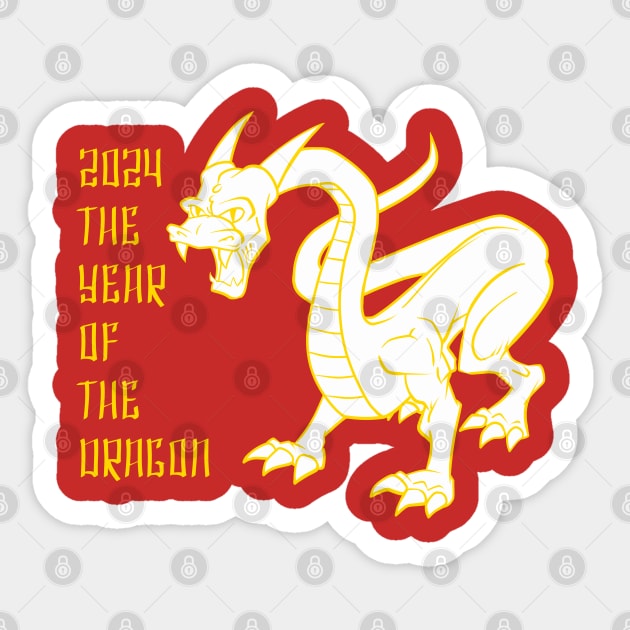 Year of the Dragon 2024 Sticker by Reading With Kids